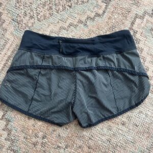 Striped Navy Blue Lululemon Shorts